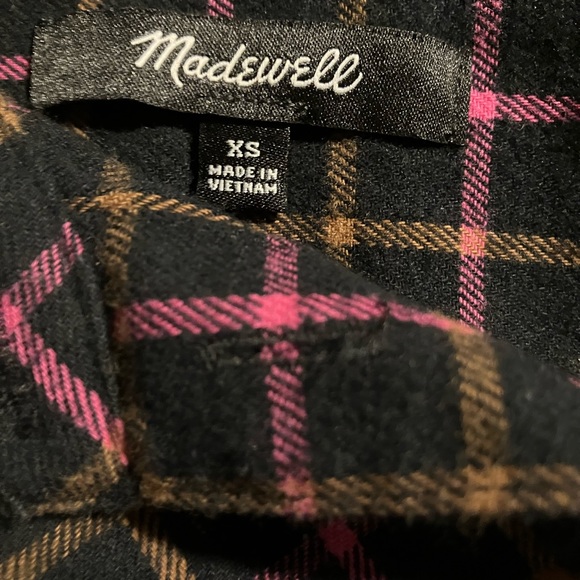 Madewell Flannel Westlake Shirt in Stoppard Plaid XS - Picture 5 of 10